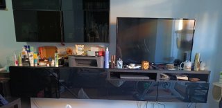 Mueble de salón negro