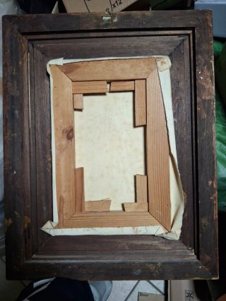 Antico quadro con cornice dorata