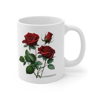 Taza de cerámica con texto bíblico