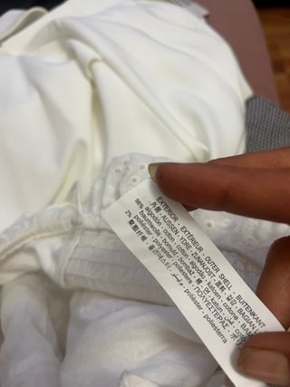 Vestido Zara bordado blanco XS