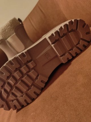 Botas de agua forradas beige