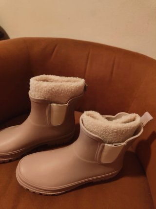 Botas de agua forradas beige