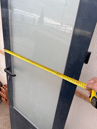 Puerta aluminio con cristal