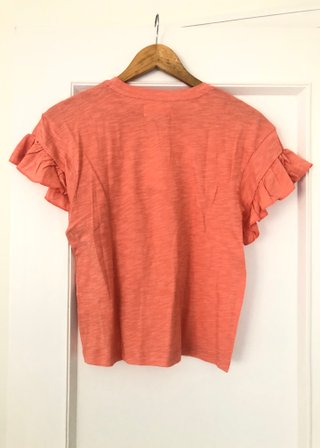 Camiseta Anthropologie rosa talla XS
