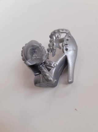 scarpe Barbie modello sandalo argentato