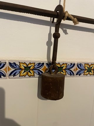 Balanza antigua de hierro