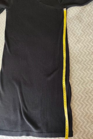 Vestito Zara Nero con Spalla Trasparente