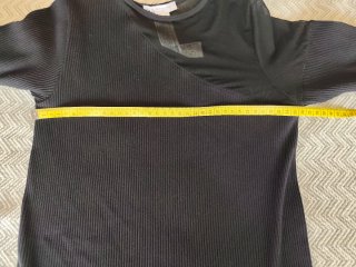 Vestito Zara Nero con Spalla Trasparente