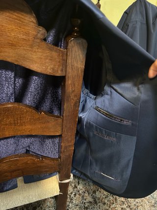 Traje de fiesta azul hombre