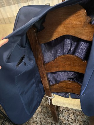 Traje de fiesta azul hombre