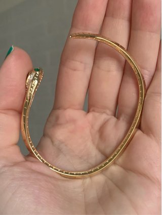 Bracciale Serpente Argento 925 placcato oro 18K