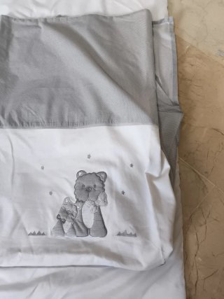 Conjunto cuna bebé oso