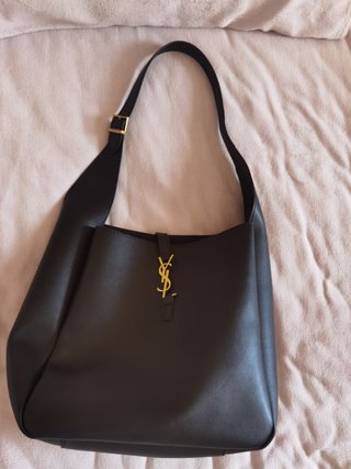 Bolso YSL Hobo grande en piel negra