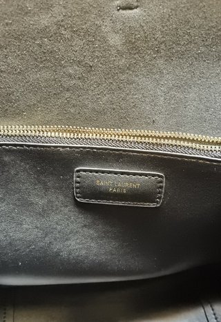Bolso YSL Hobo grande en piel negra