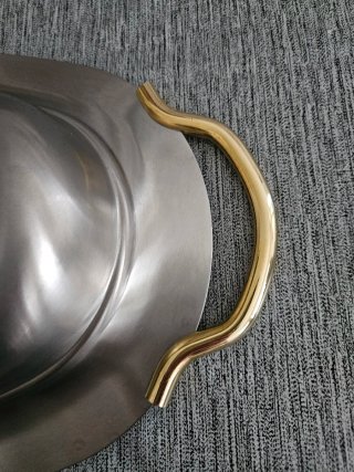 Vassoio/pesciera Tse acciaio vintage made in Italy