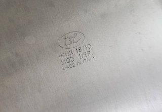 Vassoio/pesciera Tse acciaio vintage made in Italy