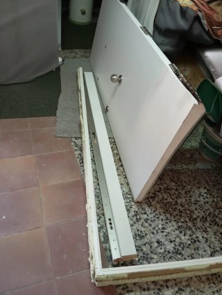 Puerta blindada blanca 2,03 x 0,82