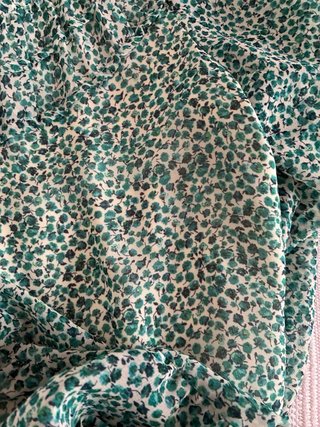 Vestito Zara con stampa floreale verde Taglia XS