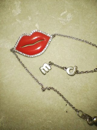 Bracciale DPM Monaco labbra rosse