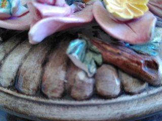 Scatolina ceramica Capodimonte fiori