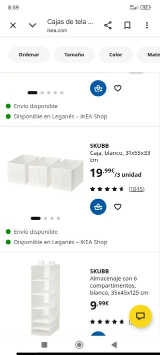 3 Cajas Almacenaje Ikea Sin Tapa