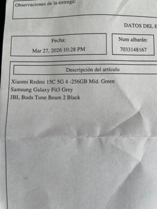 Xiaomi Redmi 15C 5G 256GB Nuevo