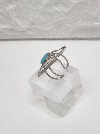 Anillo Acero Quirúrgico Turquesa Ajustable