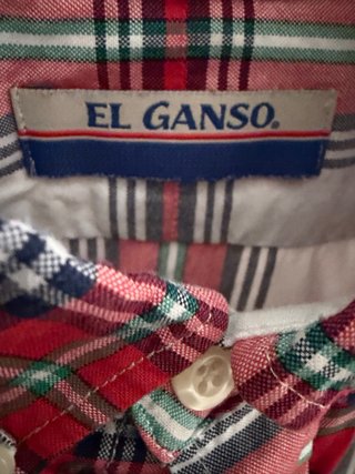 Camisa de cuadros de la firma “El Ganso”