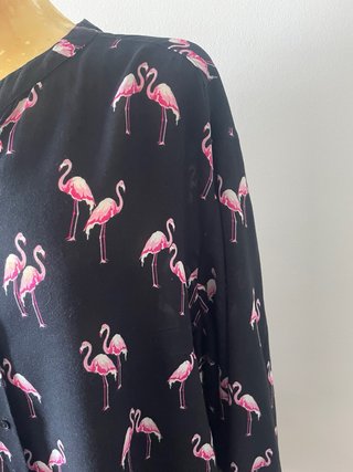Blusón Mango Flamencos Talla XL