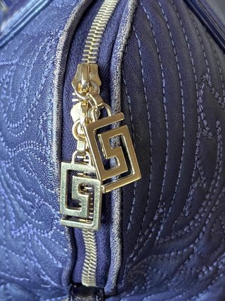 Borsa Versace Vanitas Blu Oro