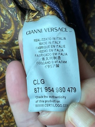 Borsa Versace Vanitas Blu Oro