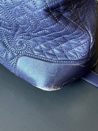Borsa Versace Vanitas Blu Oro