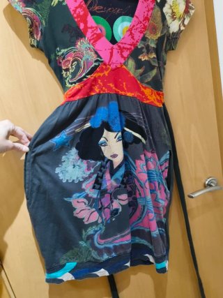 Vestido Desigual manga corta talla XS