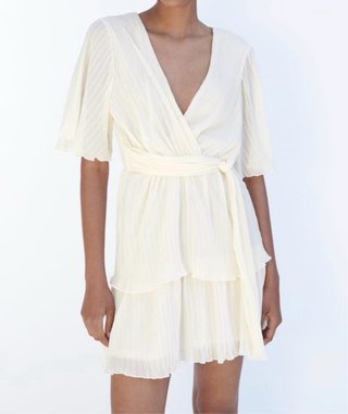 Vestido Zara Beige Talla Única