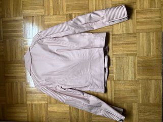Chaqueta efecto piel rosa Pimkie