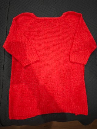 Jersey manga francesa coral fosforito Bershka