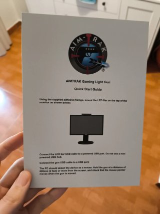Pistola Gaming Aimtrak para PC.
