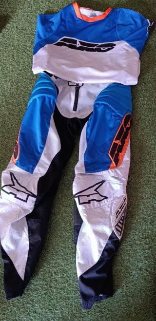 Traje Enduro AXO Azul y Blanco