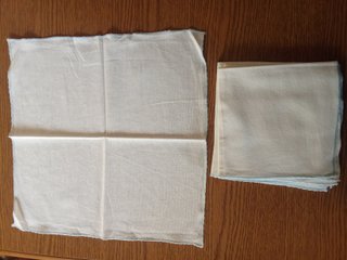 Tovaglioli in cotone bianco