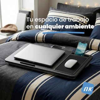 Escritorio portátil con cojín para ordenador