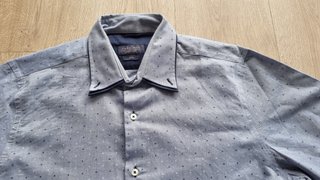 Camicia Zara Man Slim Fit Azzurra Tg L
