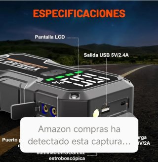 Arrancador Coche 7000A 12V YDBAO