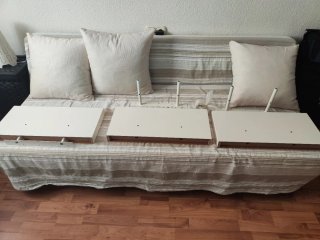 3 Estanterías Blancas Ikea Madera