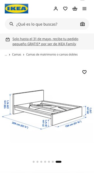 Cama 140cm Ikea