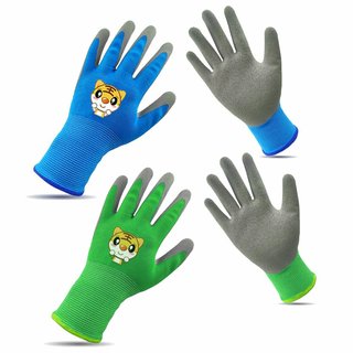 Guantes Jardinería Niños Látex/Poliéster