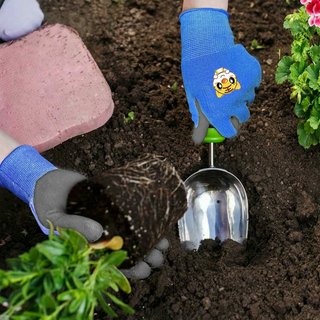 Guantes Jardinería Niños Látex/Poliéster