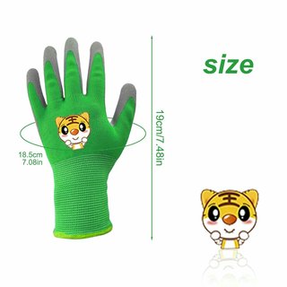 Guantes Jardinería Niños Látex/Poliéster