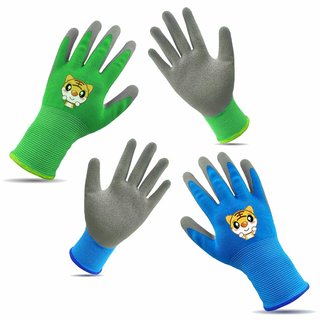 Guantes Jardinería Niños Látex/Poliéster