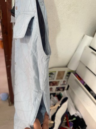 Chaqueta H&M acolchada sin mangas azul T.XS