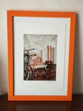 Quadro con stampe A4 su cartoncino, scorri...